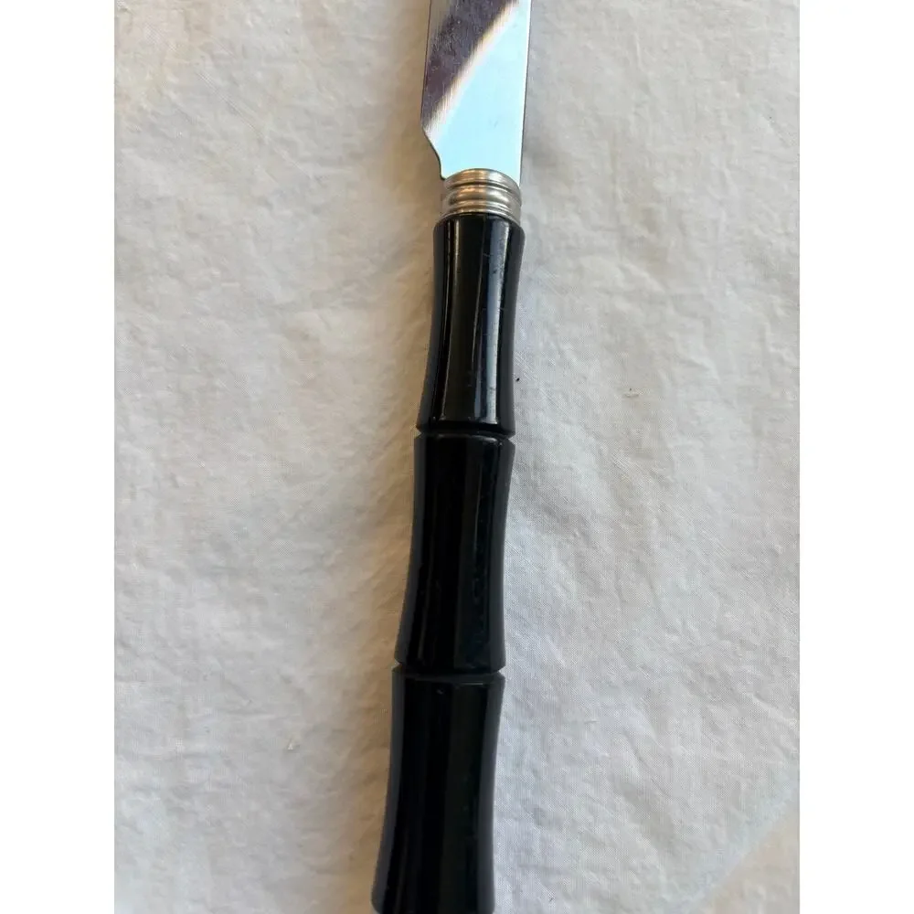 NEW Sabre Paris Bamboo Dinner Knife – Black Handle
